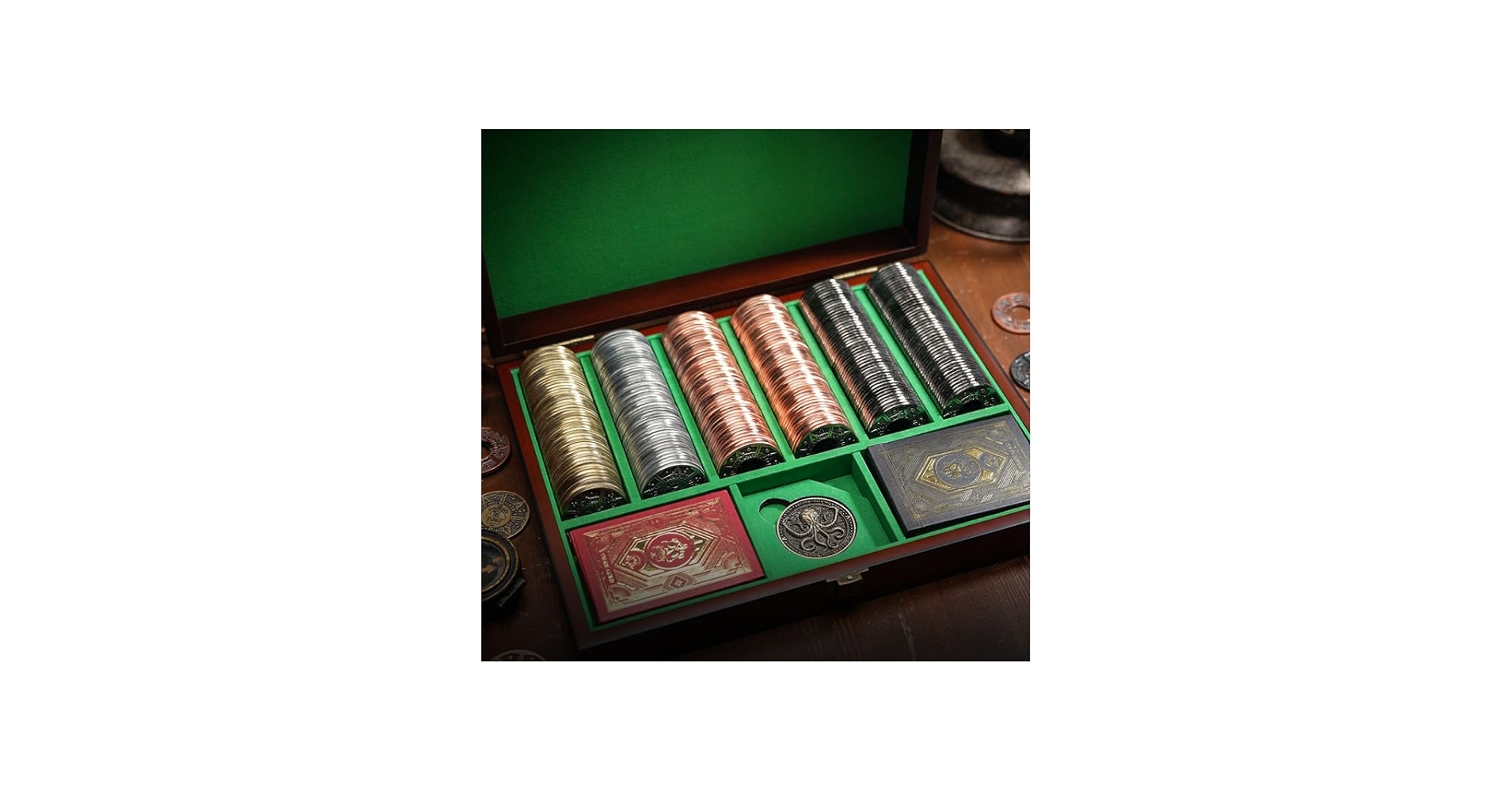 Amazon.com: PIRATEGOLD Pirate Themed Metal Poker Chip Set 300pc