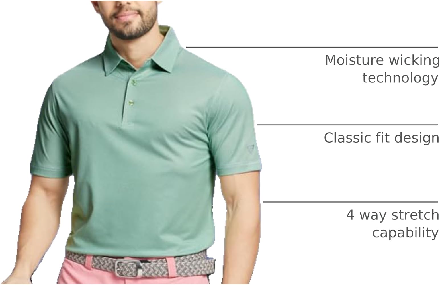 Amazon.com: M MAELREG Mens Golf Shirts Short Sleeve Jacquard