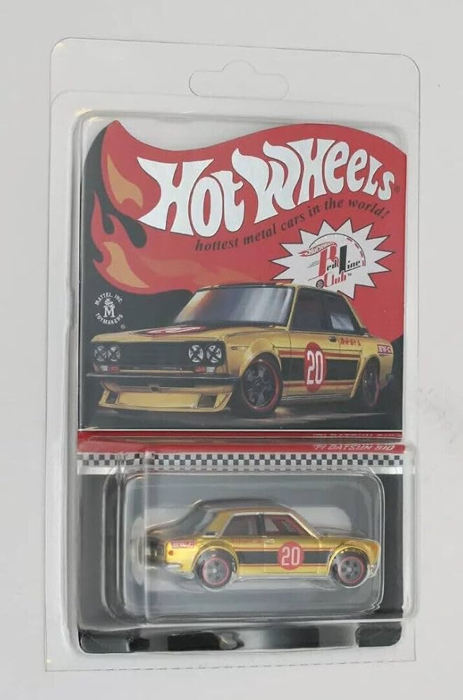 Amazon.com: Hot Wheels 2020 RLC '71 Datsun 510, Red Line Club
