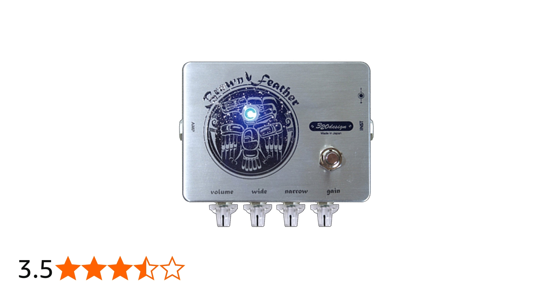 Amazon | 320design Brown Feather ディストーション エフェクター