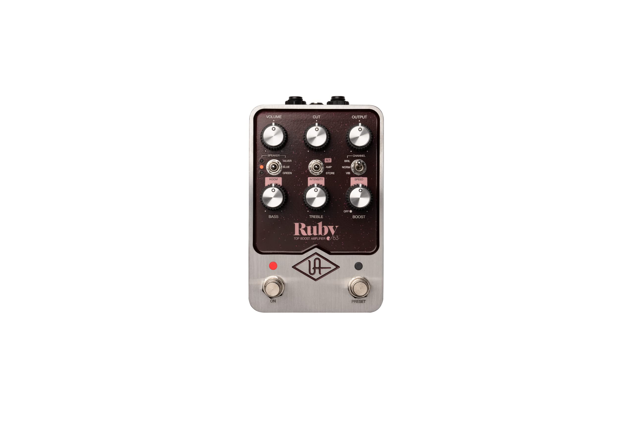 Amazon.com: Universal Audio UAFX Ruby '63 Top Boost Amplifier