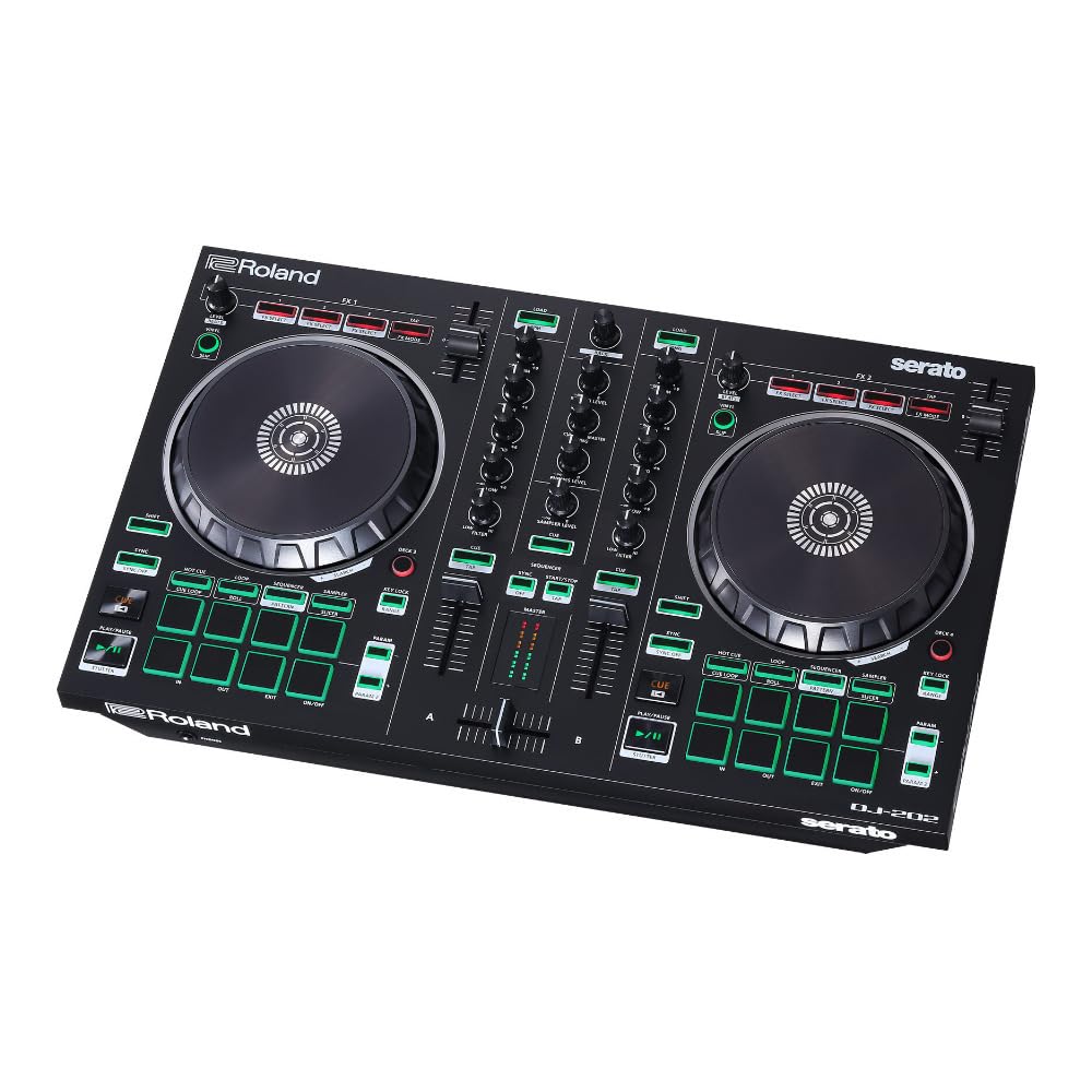 Amazon.com: Roland DJ-202 Compact DJ Controller | 2-Channel, 4