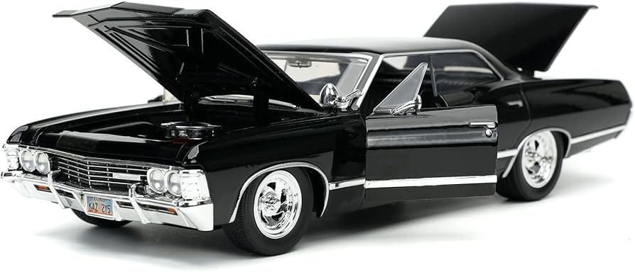 1967 Chevy Impala SS Sport Sedan Black & Dean Winchester Diecast