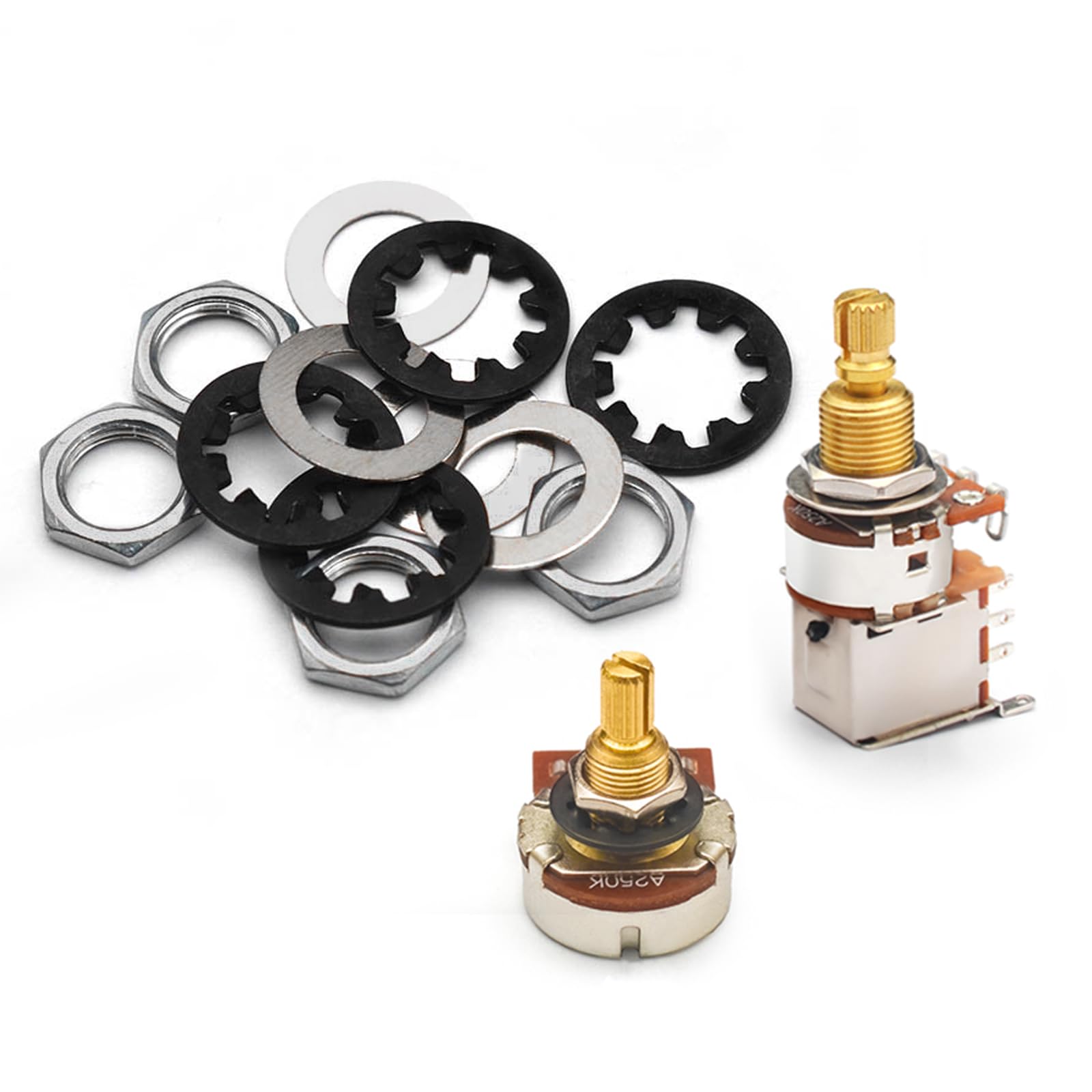 Amazon.com: MAXCHEER Set of 4 Guitar Nuts, washers & Lock washers