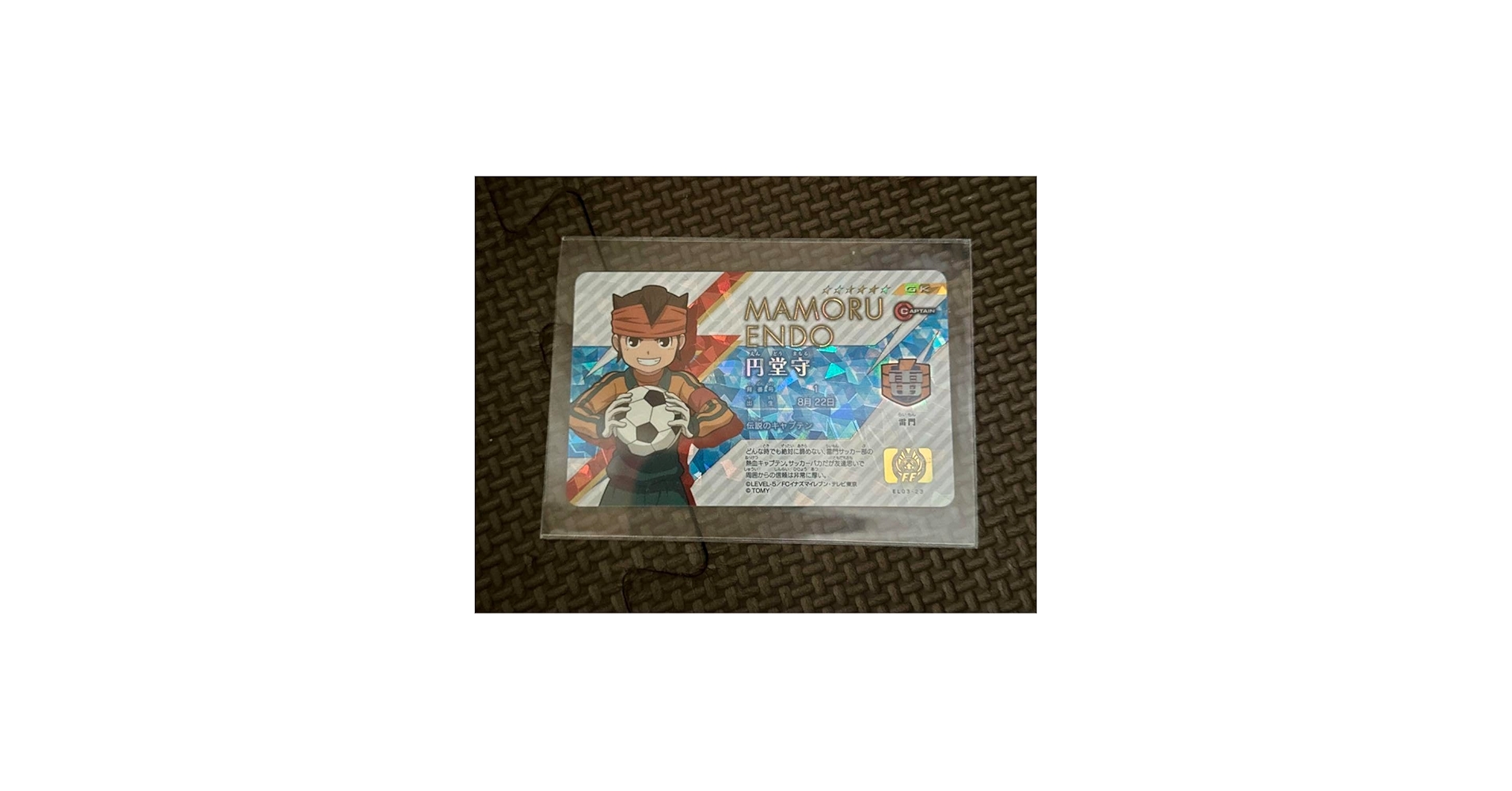Amazon.co.jp: イナズマイレブンライセンスカード 円堂守 : ホビー