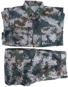 Amazon | 中国軍07式林地迷彩戦闘服上下セット 175 | 戦闘服 通販