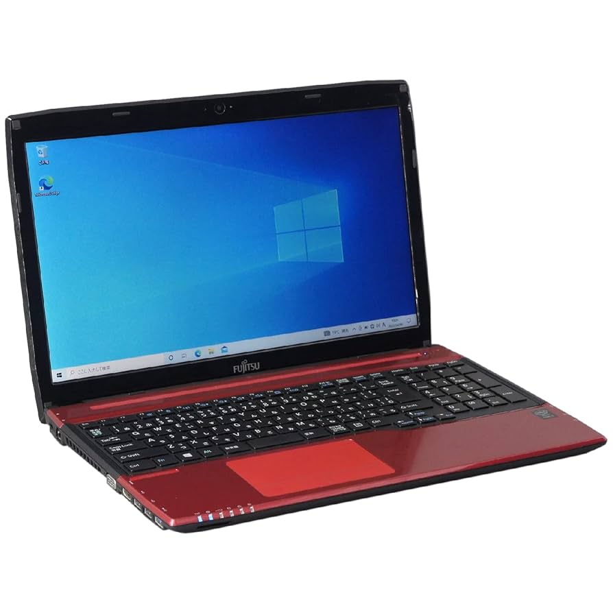 レッド富士通/HDD320GB！新型Win10！ソフト多数 法人向け 目玉品