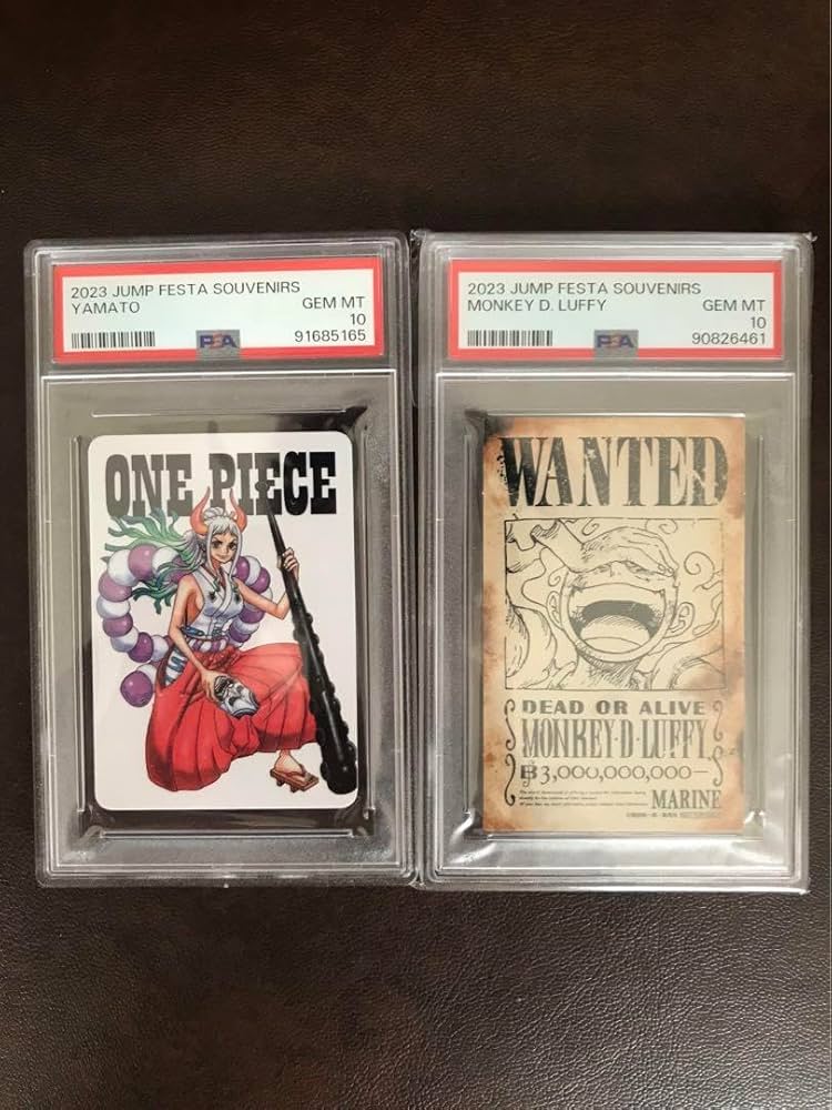 ニカ ルフィ 手配書 WANTED ワンピース ジャンプフェスタ PSA8 色紙