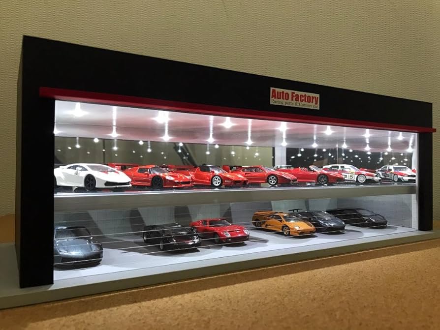 Amazon.co.jp: ミニカー ジオラマ 1 64 1 43 ショールームⅢ／ホコリ