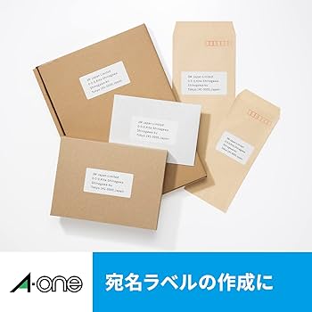Amazon.co.jp: エーワン ラベルシール インクジェット A4 44面 100