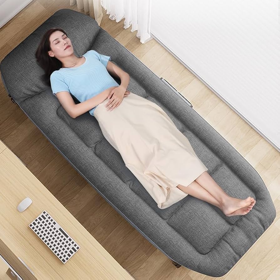 Amazon.co.jp: 大人用キャンプベッド、クッションと枕付き折りたたみ