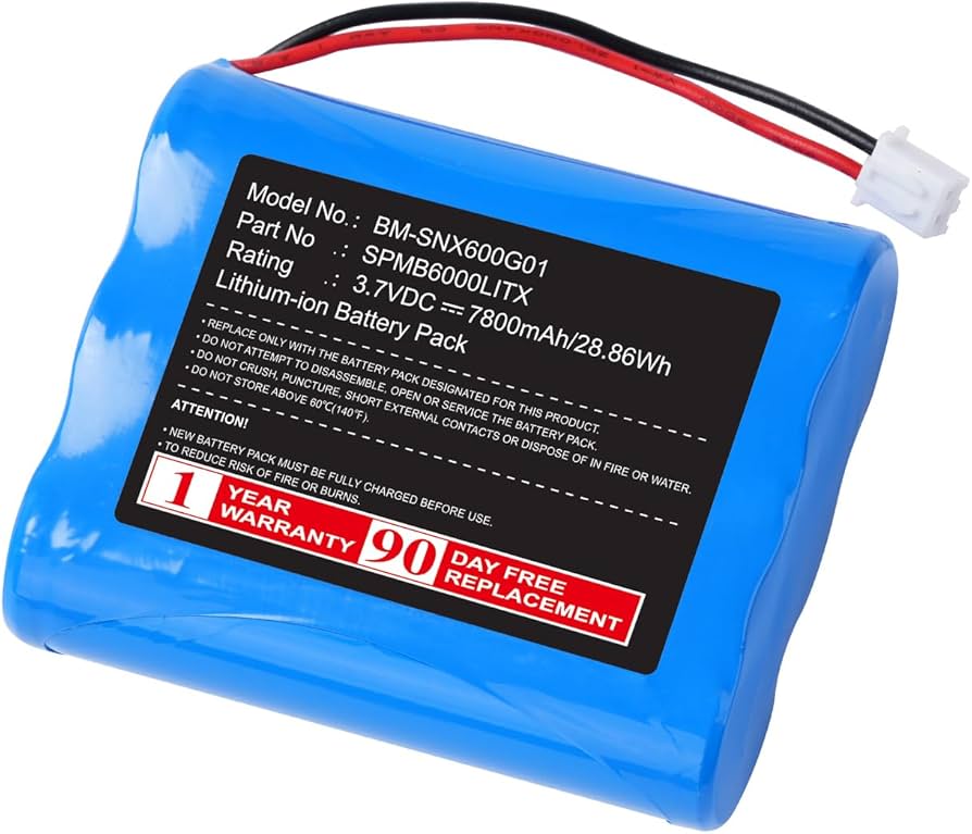 Amazon.com: Zenander 3.7V SPMB6000LITX Battery Replacement for