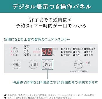 Amazon.co.jp: パナソニック 全自動洗濯機 5kg NA-F5B1-LH ライト