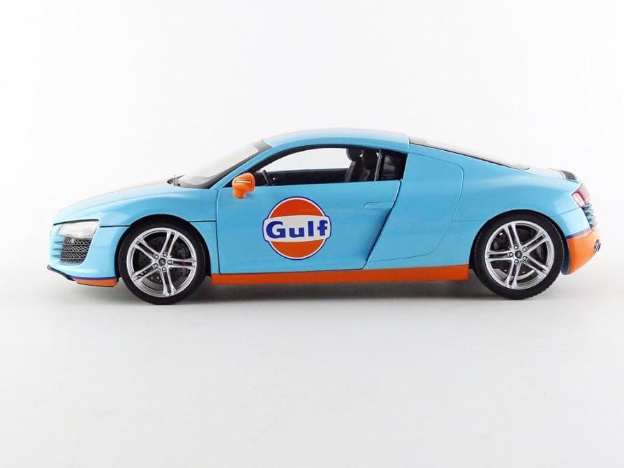 Amazon.co.jp: 京商オリジナル 1/18 アウディ R8 ガルフ 完成品 : おもちゃ