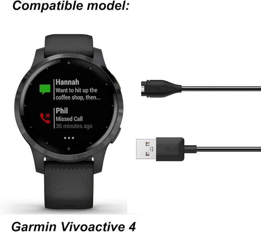 Amazon.co.jp: EXMRAT Garmin Vivoactive 4 / 4S充電器と互換性が