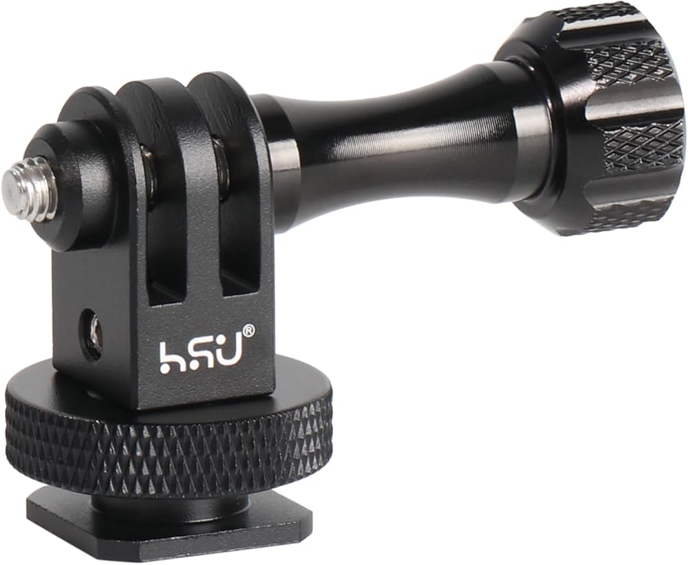 Amazon | HSU アルミ ホットシューマウントアダプター 1/4穴付き 三脚