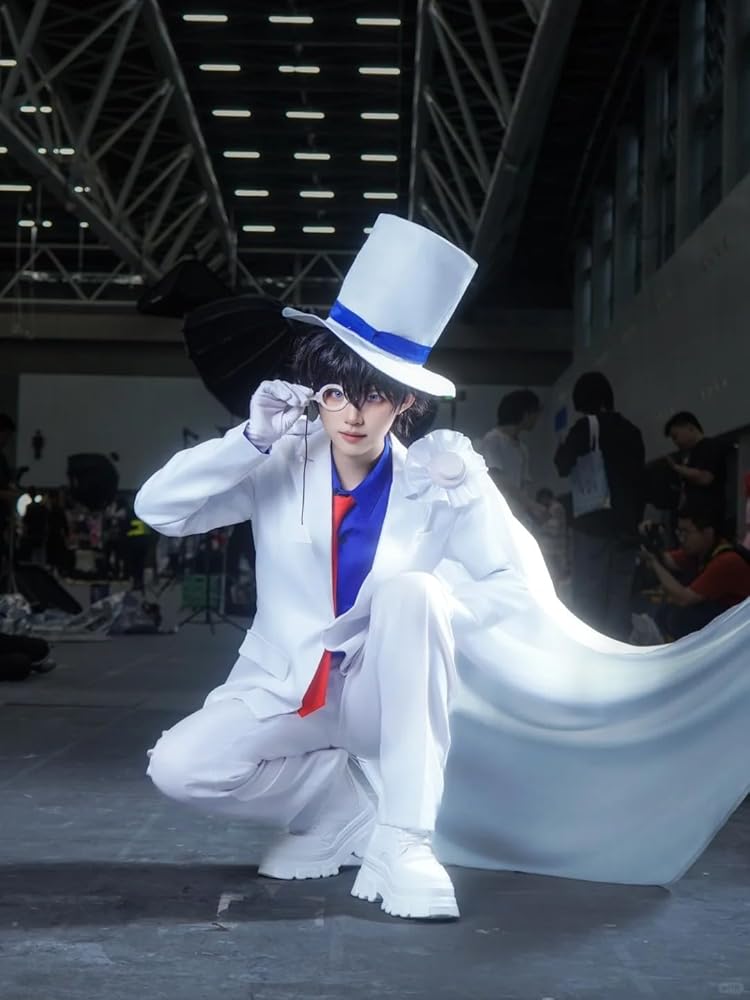 Amazon.co.jp: [BASETAKE] 名探偵コナン 怪盗キッド コスプレ 衣装