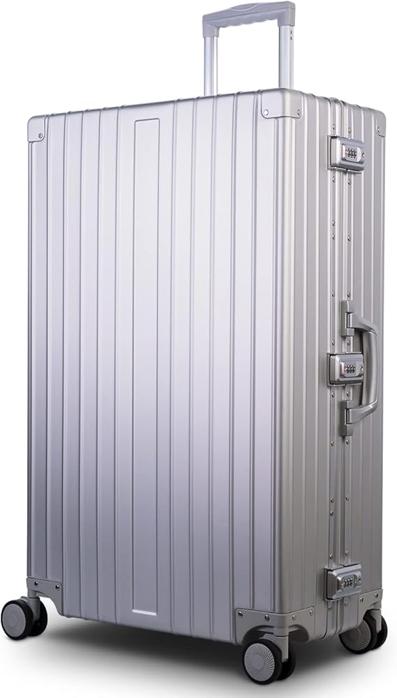 Amazon.com | TRAVELKING All Aluminum Luggage Zipperless Hard Shell