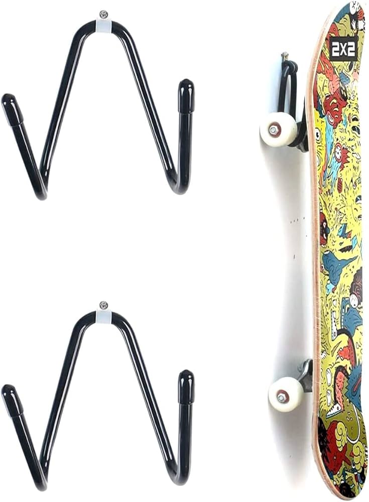 Amazon.co.jp: NN.ORANIE 2個セット スケボー 壁掛け スケートボード