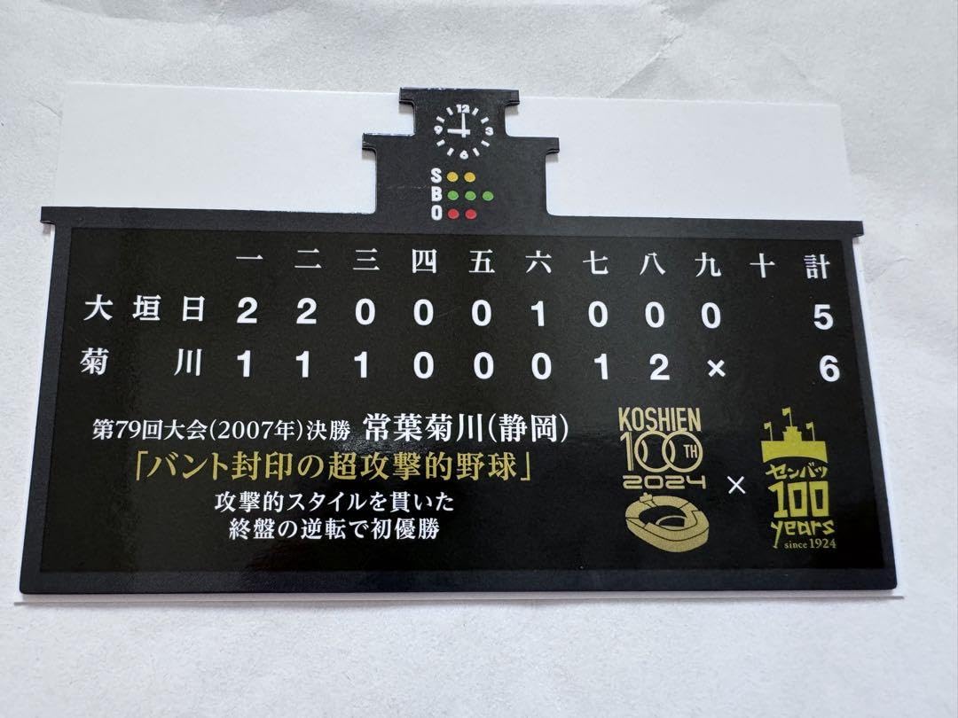 Amazon.co.jp: 阪神甲子園球場100周年×選抜高校野球100年スコアボード