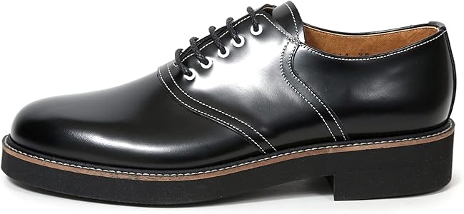 Amazon | [ハルタ] サドルシューズ レースアップ 本革 3E メンズ 8014