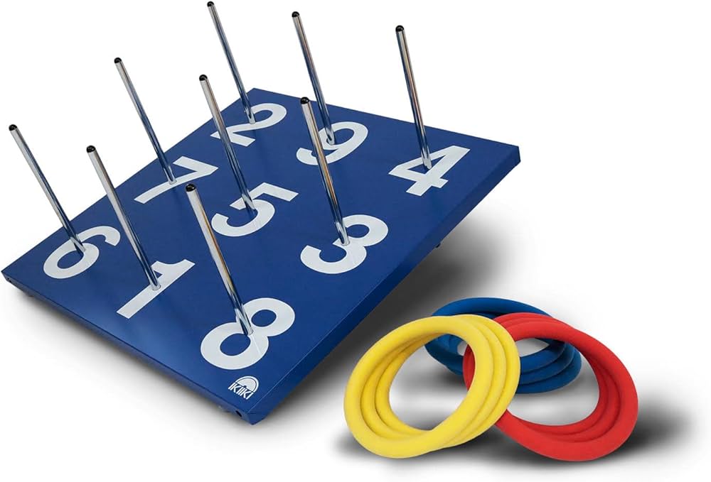 Amazon.co.jp: 国際輪投げ協会 公式輪投げ サイズ W600×D600×H40(mm