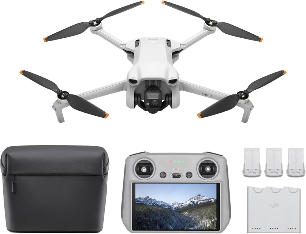 Amazon.com: DJI Mini 3 Fly More Combo (DJI RC), Drones with Camera