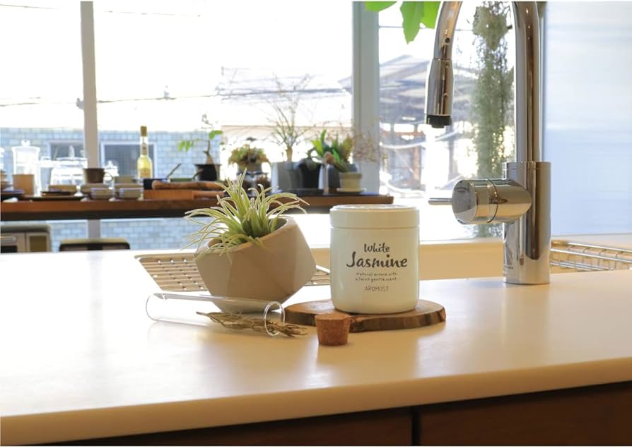 Amazon | 晴香堂 芳香剤 部屋用 ホワイトジャスミン 消臭成分配合 ゲル