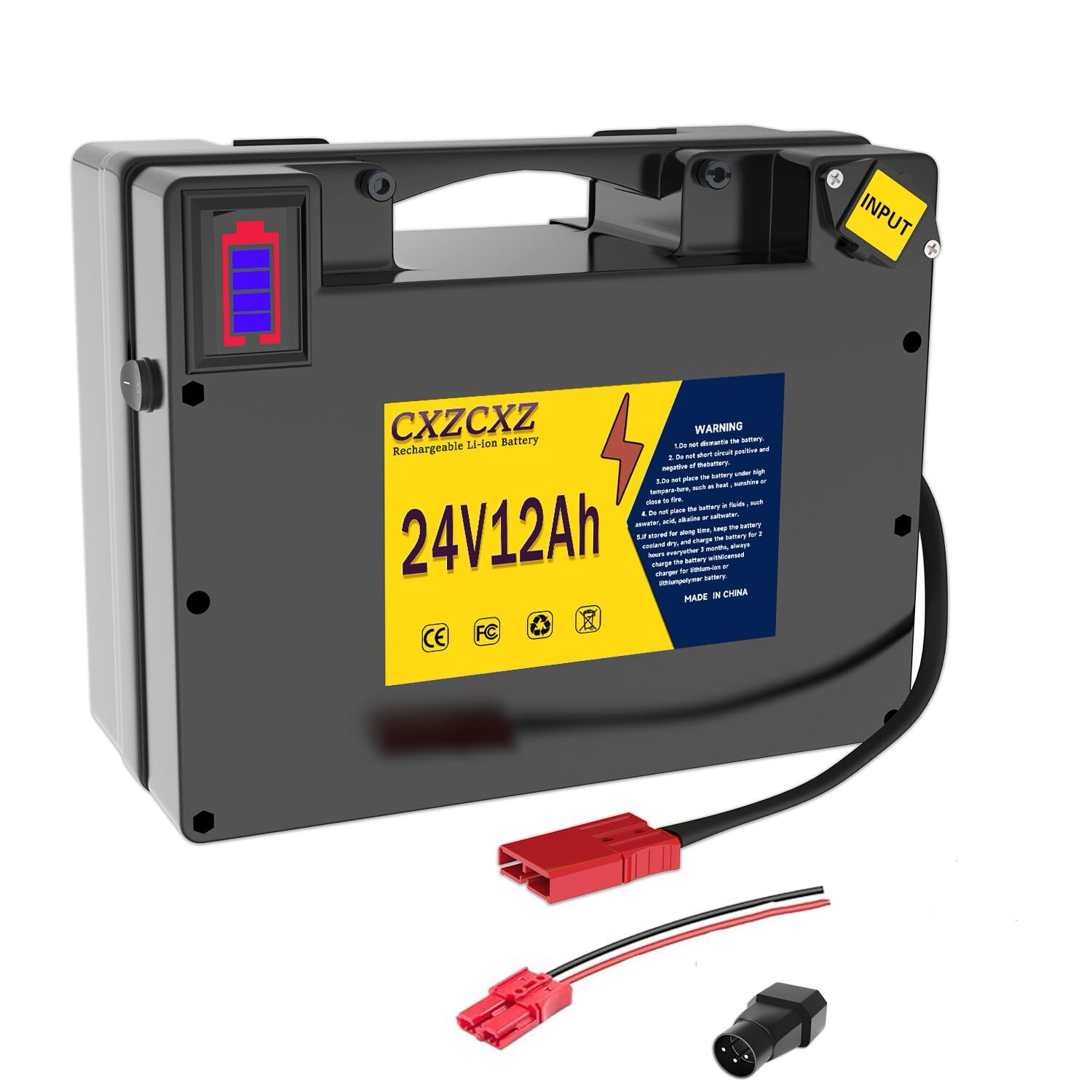 Amazon.com: CXZCXZ 24V12AH Lithium Battery for Electric Wheelchair