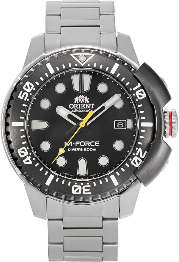 Amazon.com: Orient M-Force AC0L Stainless Steel Japanese Automatic