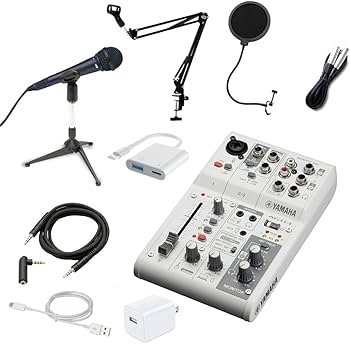 Amazon.co.jp: YAMAHA AG03MK2 ホワイト iPhone14以前 Lightning接続