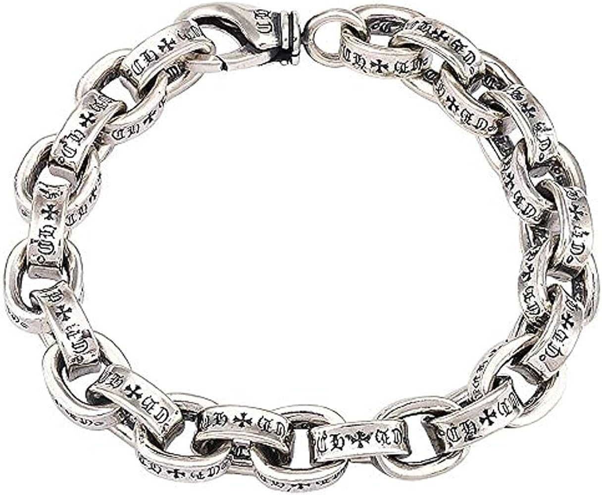 Amazon | 925スターリングシルバークラスプメンズパンクチェーン
