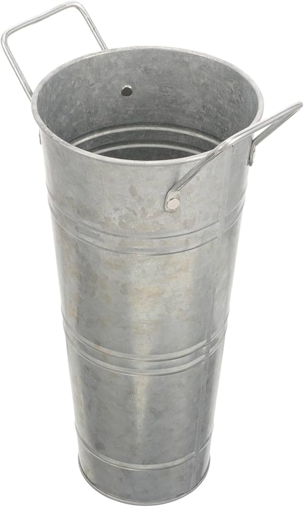 Amazon.co.jp: UKCOCO ブリキ バケツ 亜鉛メッキシート 花屋 フラワー