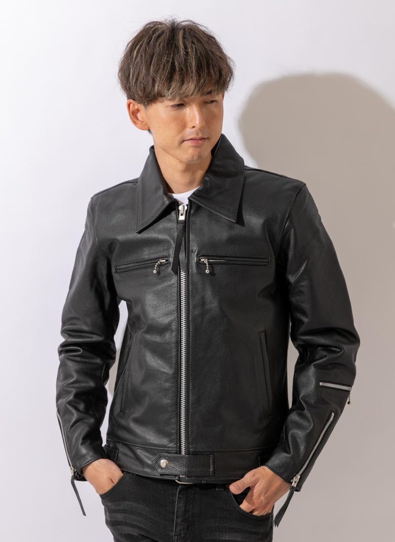 Amazon | [フリーダム] 【本革】革ジャン バッファローレザー メンズ