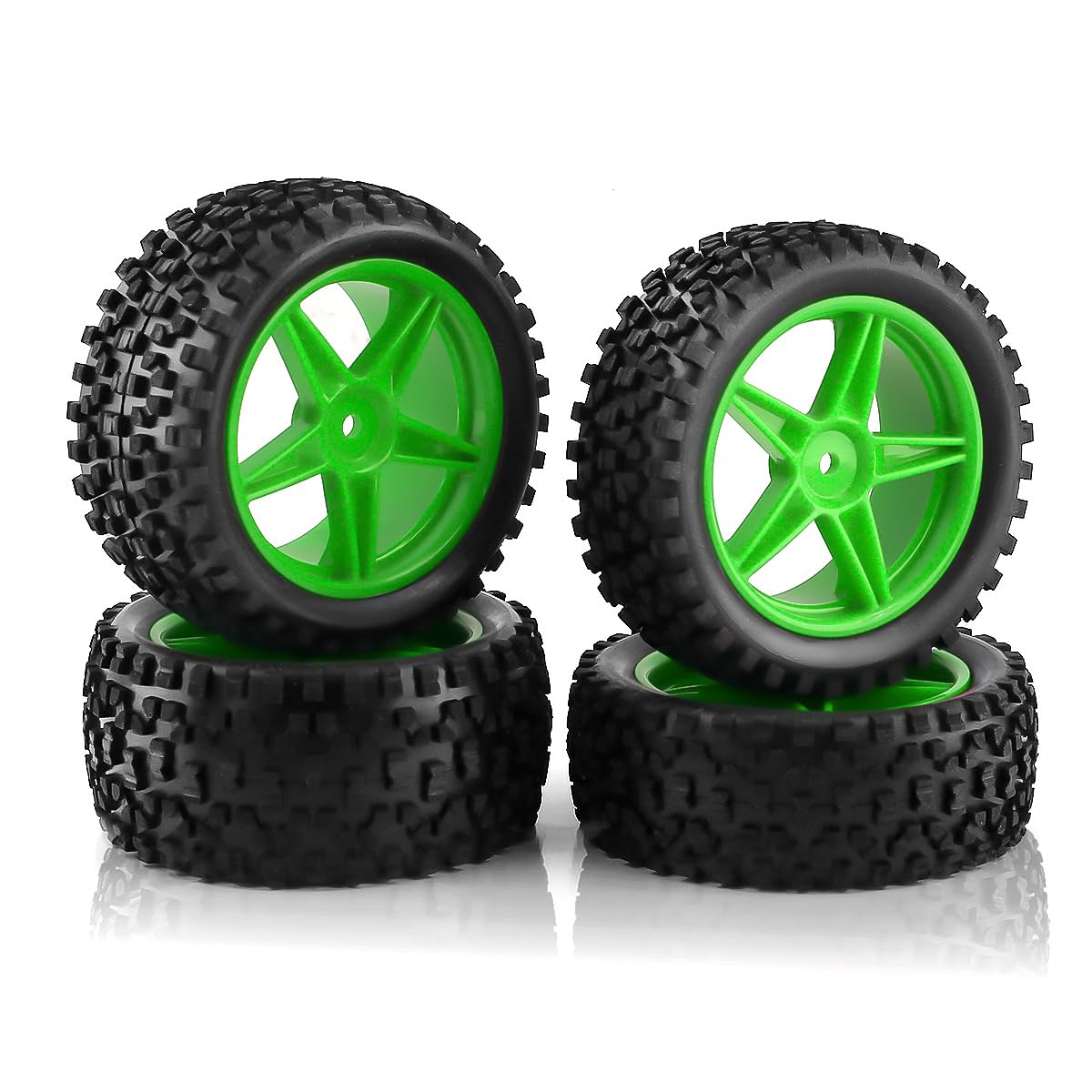 Amazon | Chanmoo 1/10 RC オフロード タイヤとホイールリム 12mm 六角