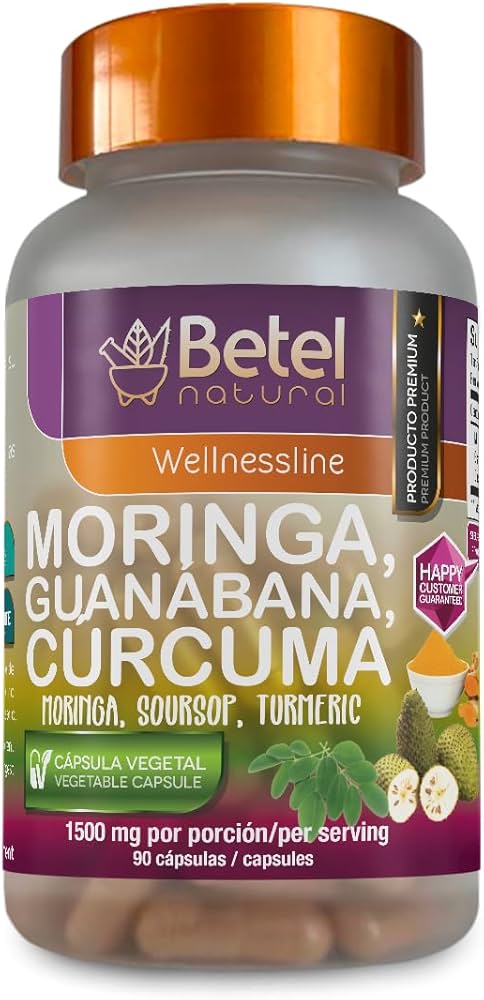 Amazon.com: Betel Natural Premium Moringa Guanabana and Curcuma 3