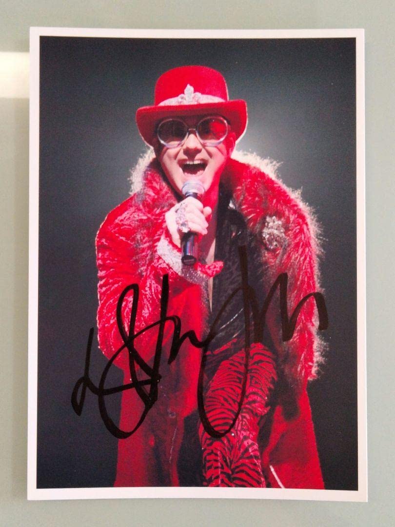 Amazon.co.jp: エルトンジョン直筆サイン入り2Lサイズ写真…ピアノ