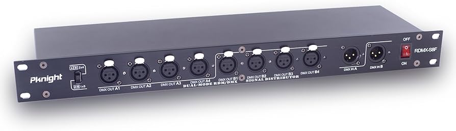 Amazon.com: Pknight Pknight 8-Port RDM DMX Splitter with Dual