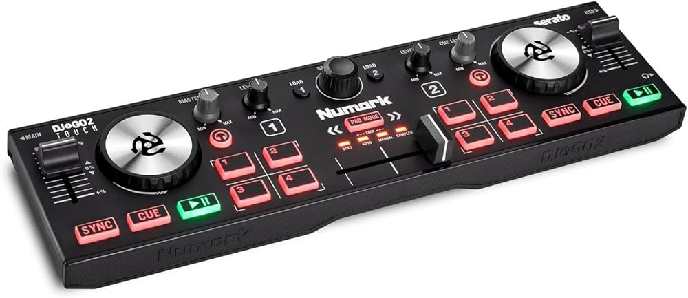 Amazon.com: Numark DJ2GO2 Touch Compact DJ Controller with 2 Decks