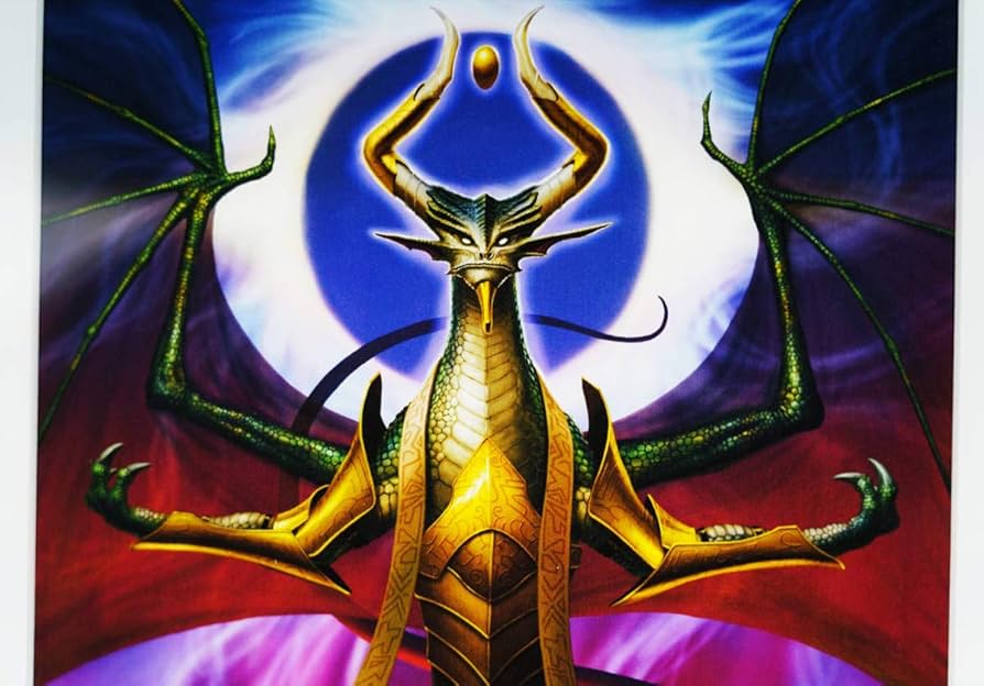 MTG/灯争大戦/日本語/ FOIL/限定アート版/龍神、ニコル・ボーラス