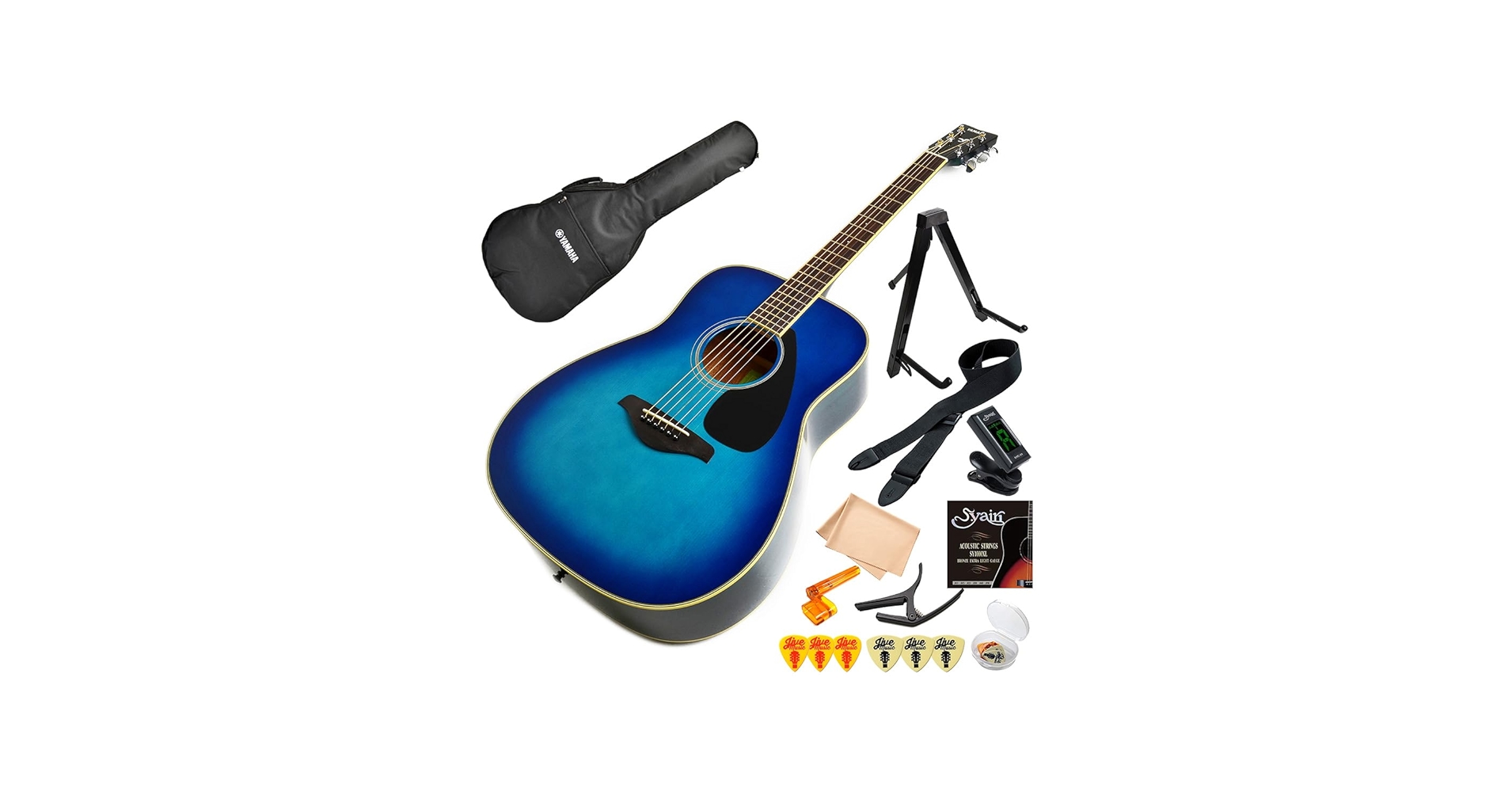 Amazon | アコースティックギター 初心者 セット YAMAHA FG820 SB