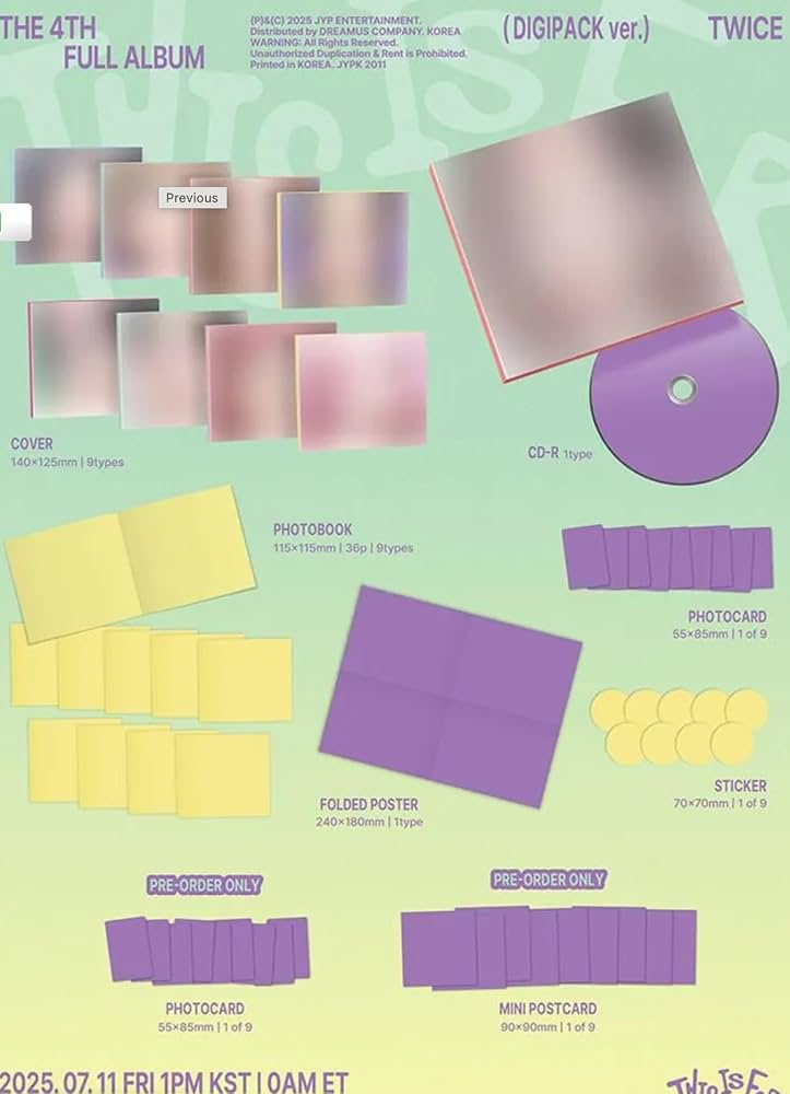 Amazon.co.jp: TWICE 4thフルアルバム THIS IS FOR (DIGIPACK版