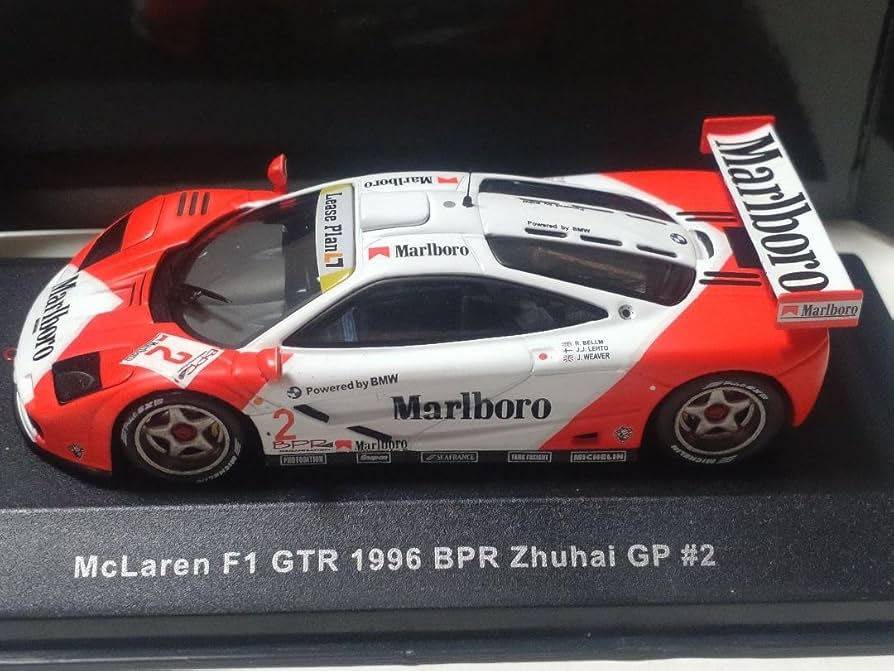 Amazon.co.jp: 絶版 McLaren F1 GTR 1996 BPR マルボロ仕様 #2 : おもちゃ