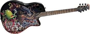 Ovation Dj Ashba Demented DJA34-BY Acoustic-electric Guitar, Bone