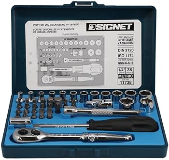 Amazon.co.jp: SIGNET(シグネット) 1/4ドライブ 38PC MM ソケット
