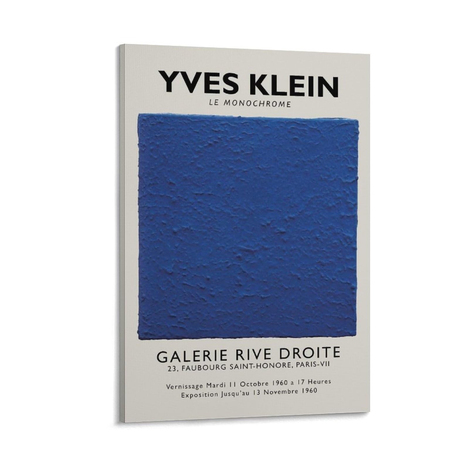 Amazon.co.jp: クラインブルーアートイヴクラインモノクローム展示