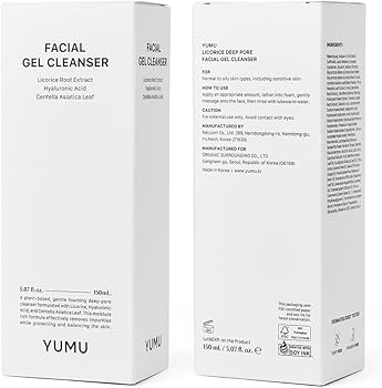 Amazon.com: YUMU Licorice Deep Pore Facial Cleanser, for Double