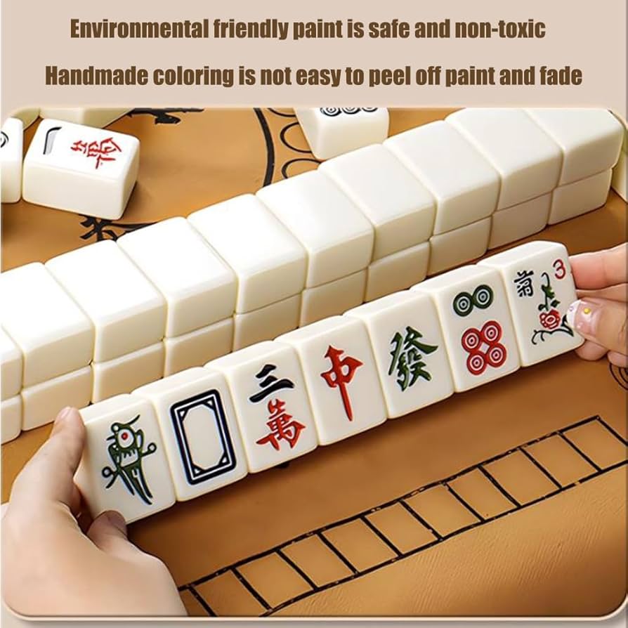 Amazon.co.jp: 麻雀牌 中国プロ麻雀セット、伝統的な麻雀セット、4人で