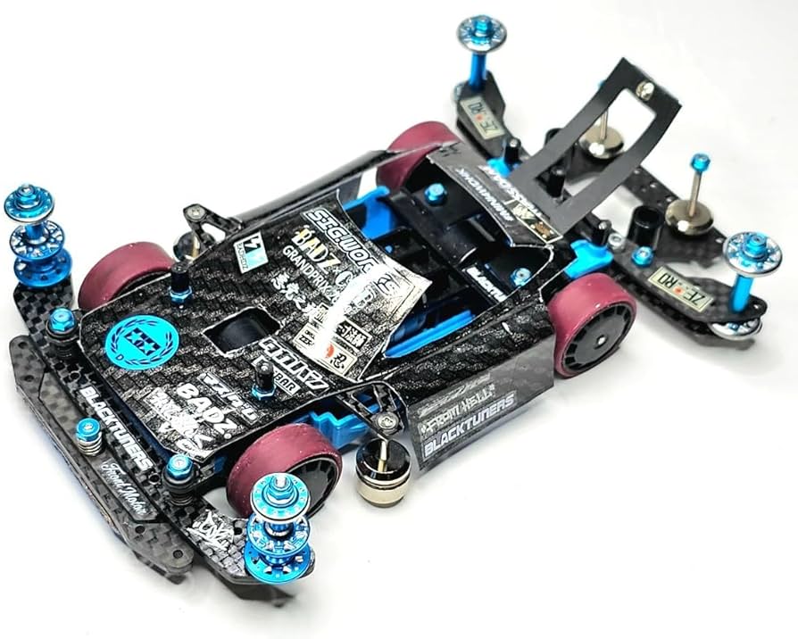 No．3 ミニ四駆 MSフレキ ブラックシャーシ パーフェクトセット No