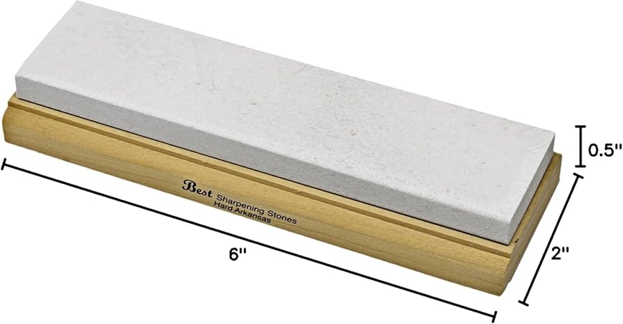 Amazon.com: Arkansas Sharpening Stone Set - Wood Mounted 6
